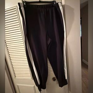 Black White Joggers